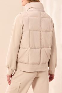 Tribal Women's Quilted Puffer Vest with Removable Hood Alternate View